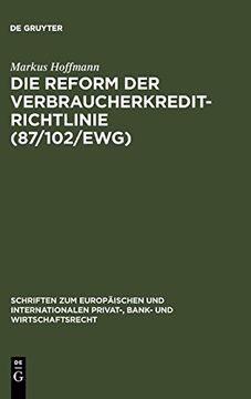 portada Ie Reform der Verbraucherkredit-Richtlinie (87 (en Alemán)