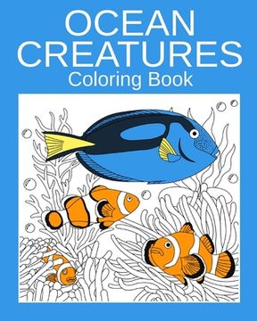 portada Ocean Creatures Coloring Book (en Inglés)
