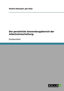 portada Der persönliche Anwendungsbereich der Arbeitnehmerhaftung (German Edition)