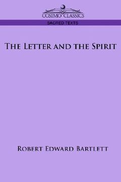 portada the letter and the spirit (en Inglés)