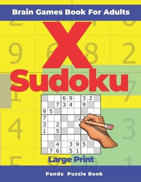 portada Brain Games Book For Adults - X Sudoku Large Print: 200 Mind Teaser Puzzles