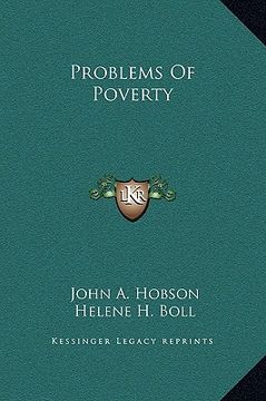 portada problems of poverty (en Inglés)