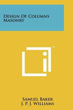 portada design of columns masonry (en Inglés)
