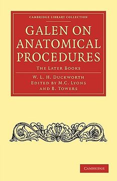 portada Galen on Anatomical Procedures Paperback (Cambridge Library Collection - Classics) (en Inglés)