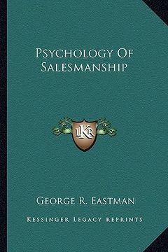 portada psychology of salesmanship (en Inglés)