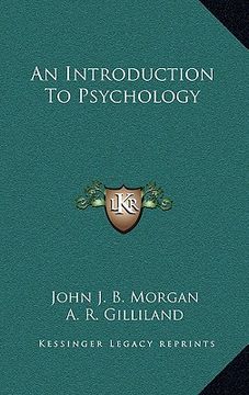 portada an introduction to psychology an introduction to psychology (in English)