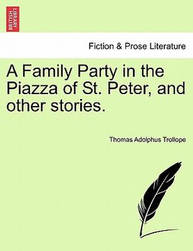 portada a family party in the piazza of st. peter, and other stories. (in English)