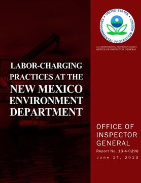 portada Labor-Charging Practices at the New Mexico Environment Department