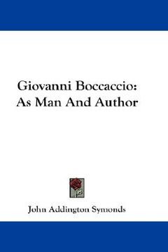 portada giovanni boccaccio: as man and author (in English)