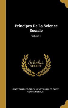 portada Principes de la Science Sociale; Volume 1 (in French)