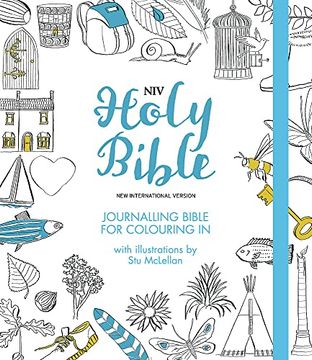 portada Niv Journalling Bible for Colouring in: With Unlined Margins and Illustrations to Colour in (New International Version) (en Inglés)
