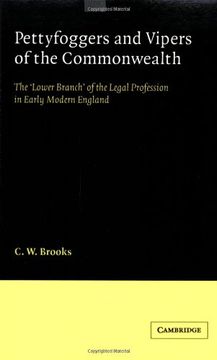 portada Pettyfoggers Vipers of Commonwealth: The 'lower Branch' of the Legal Profession in Early Modern England (Cambridge Studies in English Legal History) 