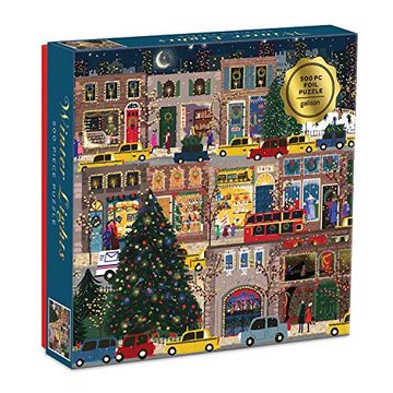 portada Puzzle - Winter Lights: 500 Piece Puzzle (With Foil Detail) (in English)