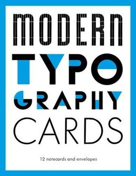 portada Modern Typography Notecards