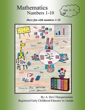 portada Mathematics Numbers 1-10: Have fun with numbers 1-10 (in English)