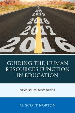 portada Guiding the Human Resources Function in Education: New Issues, New Needs (en Inglés)