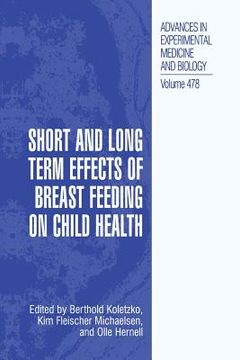 portada Short and Long Term Effects of Breast Feeding on Child Health (en Inglés)