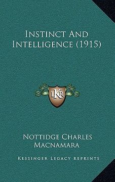 portada instinct and intelligence (1915) (in English)