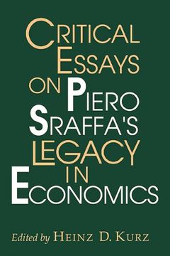 portada Critical Essays Piero Sraffa Legacy (en Inglés)