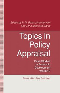 portada Topics in Policy Appraisal: Volume 2: Case-Studies in Economic Development