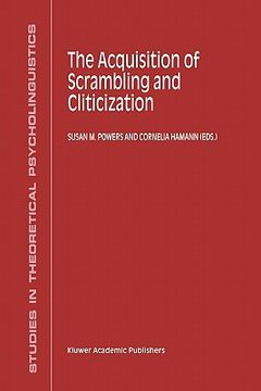 portada the acquisition of scrambling and cliticization