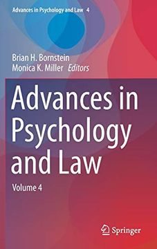portada Advances in Psychology and law Volume 4 (en Inglés)