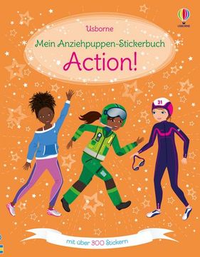 portada Mein Anziehpuppen-Stickerbuch: Action! (en Alemán)