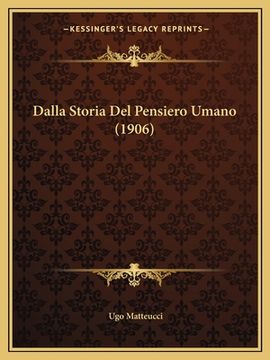 portada Dalla Storia Del Pensiero Umano (1906) (en Italiano)