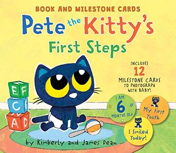 portada Pete the Kitty’S First Steps: Book and Milestone Cards (Pete the Cat) (in English)