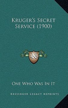 portada kruger's secret service (1900) (en Inglés)