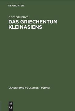 portada Das Griechentum Kleinasiens (en Alemán)