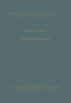 portada Das Wort ALS Name: Struktur, Konstitution Und Leistung Der Benennenden Bestimmung (in German)