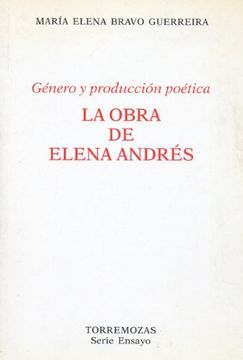 portada Género y producción poética. La obra de Elena Andrés.