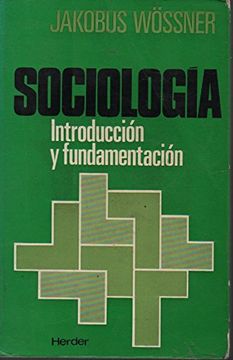 portada Sociología. Introducción y Fundamentación (Barcelona, 1976)