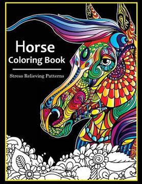 portada Horse Coloring books for adults (en Inglés)