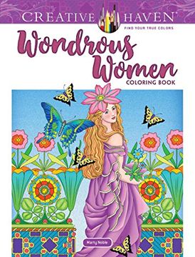 portada Creative Haven Wondrous Women Coloring Book (Adult Coloring) (en Inglés)