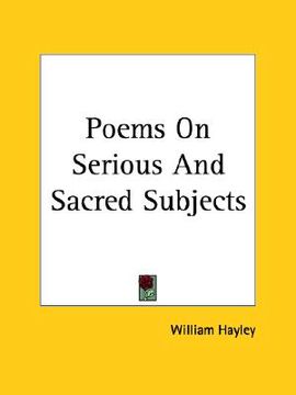 portada poems on serious and sacred subjects (in English)