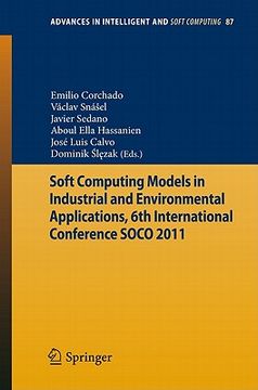 portada soft computing models in industrial and environmental applications, 6th international conference soco 2011 (en Inglés)