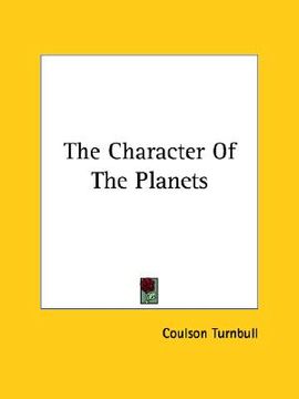 portada the character of the planets (en Inglés)