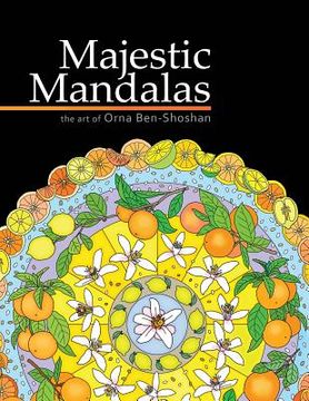 portada Majestic Mandalas Adult Coloring Book (in English)