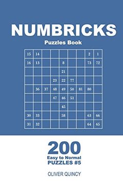 portada Numbricks Puzzles Book - 200 Easy to Normal Puzzles 9x9 (Volume 5) (Numbricks - Easy to Normal) (in English)