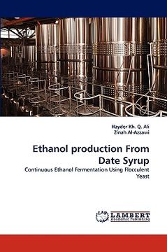 portada ethanol production from date syrup (en Inglés)