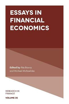 portada Essays in Financial Economics (Research in Finance) (en Inglés)