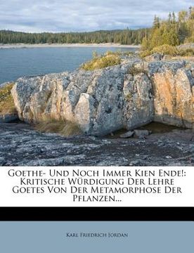 portada Goethe- Und Noch Immer Kein Ende! (en Alemán)