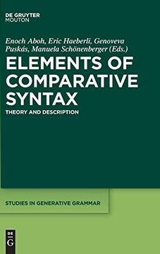 portada Elements of Comparative Syntax: Theory and Description (Studies in Generative Grammar [Sgg]) (en Inglés)