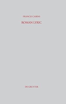portada Roman Lyric (Beitrage zur Altertumskunde) (en Inglés)