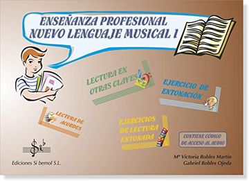 portada Nuevo Lenguaje Musical Vol. 1 Enseñanzas Profesionales sin cd. Contiene Código de Acceso a los Audios en app