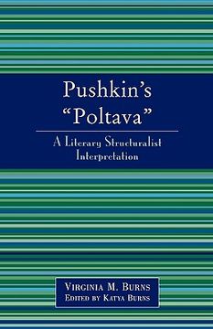 portada pushkin's poltava: a literary structuralist interpretation (en Inglés)