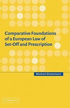 portada Comparative Foundations of a European law of Set-Off and Prescription (en Inglés)