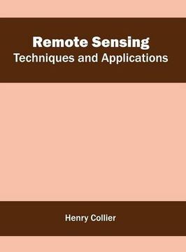 portada Remote Sensing: Techniques and Applications (in English)